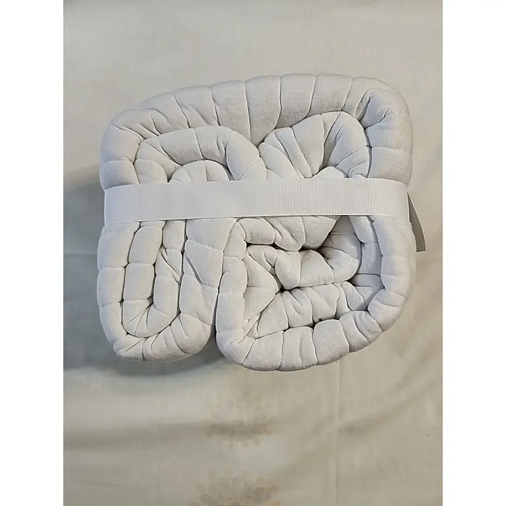 Mainstays Jersey Channel Shams 2 pc King Quilted White